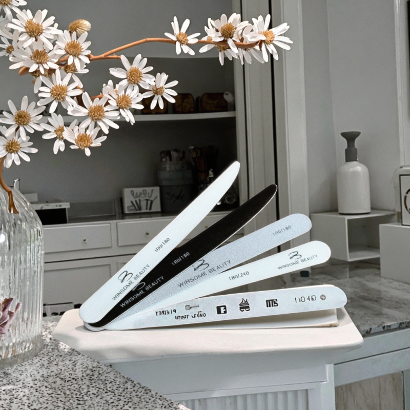 Wooden Nail Files Supplier - Double-Sided 100/180 Grit Reusable Waterdrop