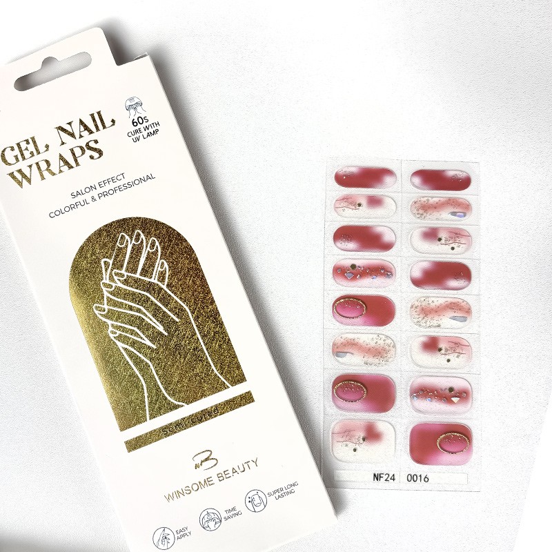 UV Gel Stickers Custom - Korean Style Semi-Cured New Gel Wraps