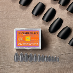 Artificial Nail Tips Supplier - Professional Almond Long Half Matte Fast