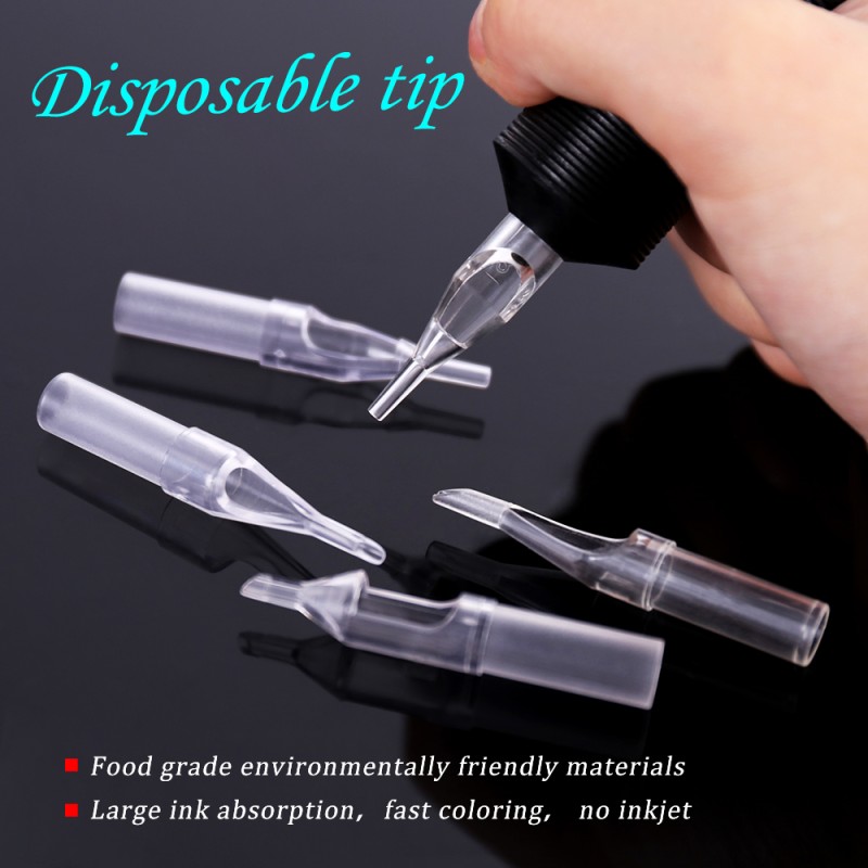 Tattoo Tips Supplier - Disposable Transparent ABS Round Tip Wholesale