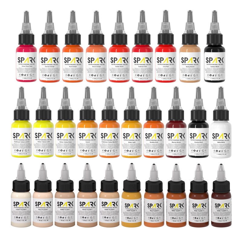 Tattoo Ink Factory - EU Certified Spark Premium Fast Coloring Permanent