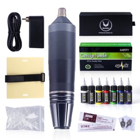 Tattoo Kit Factory - Wireless Machine Complete Rotary Pen Beginners