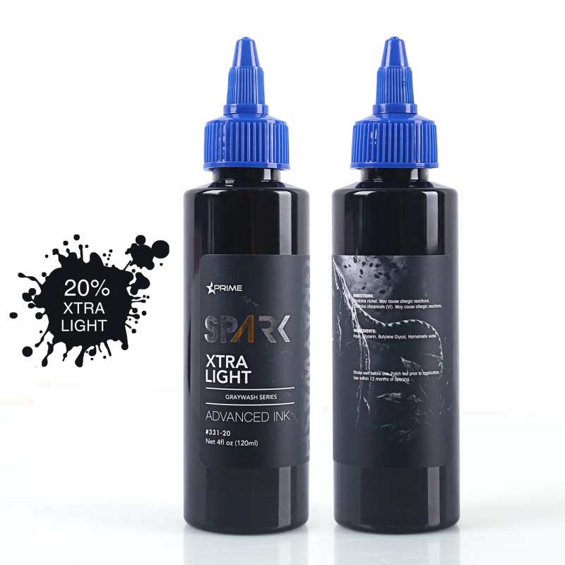 Tattoo Ink Manufacturer - Spark Professional 120ml Graywash Organic