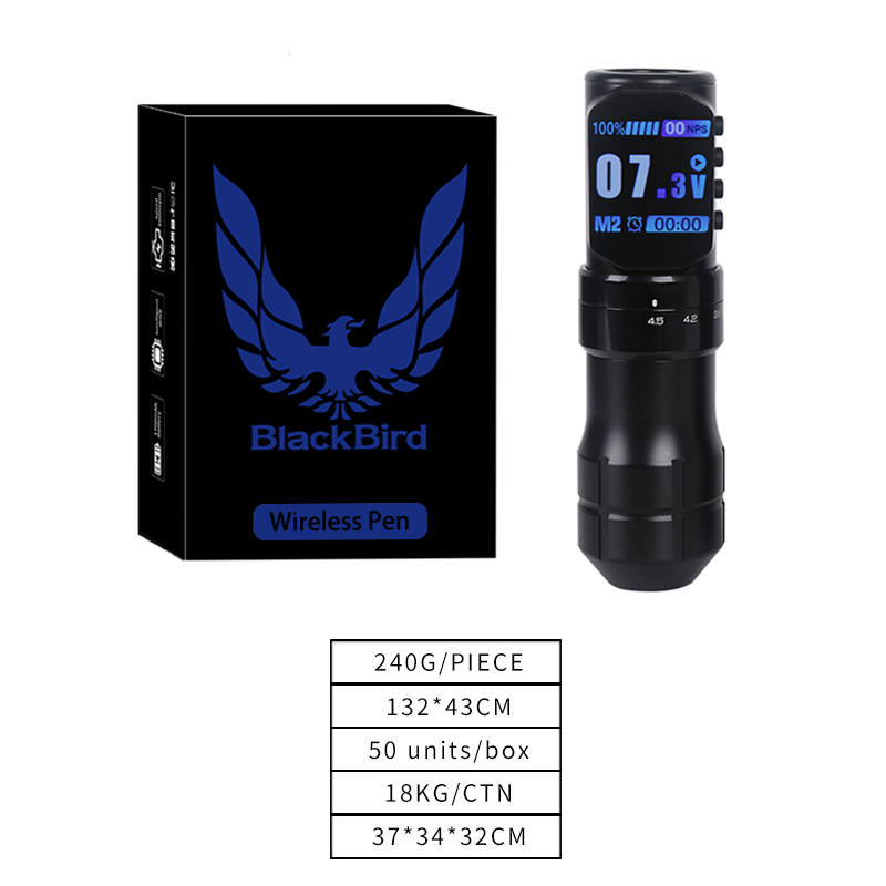 Tattoo Gun Manufacturer - Blackbird Cordless 2000mAh Japan Motor