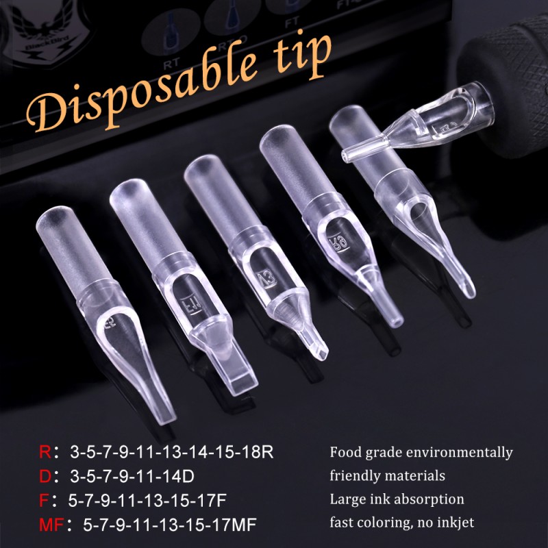 Tattoo Tips Supplier - Disposable Transparent ABS Round Tip Wholesale