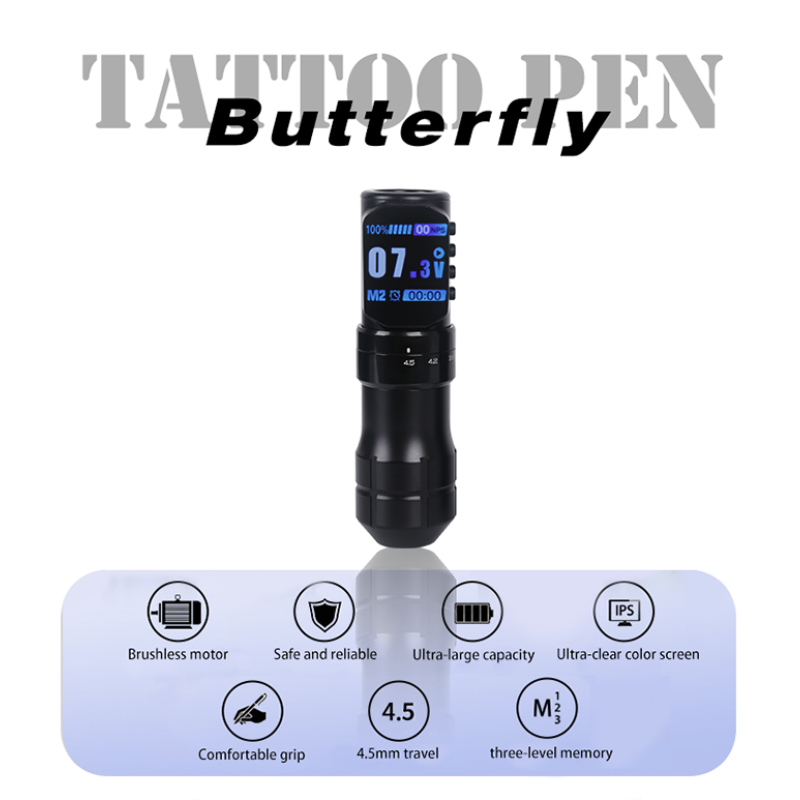 Tattoo Machine Supplier - Wireless Pen Adjustable Strokes Rechargeable