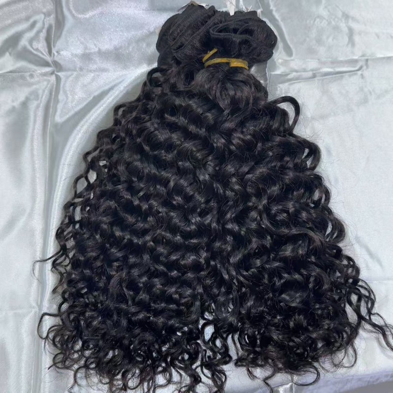 Hair Weft Manufacturer - Wholesale Indian Curly Bundle Cuticle Aligned Burmese