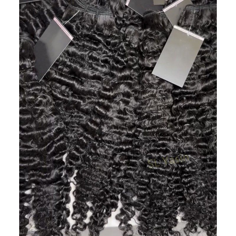 Hair Weft Manufacturer - Wholesale Indian Curly Bundle Cuticle Aligned Burmese
