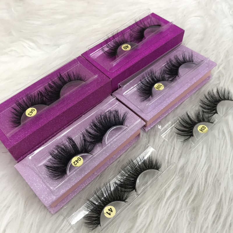 Color Eyelashes Factory - Wholesale Private Label Color Mink 25mm Colorful