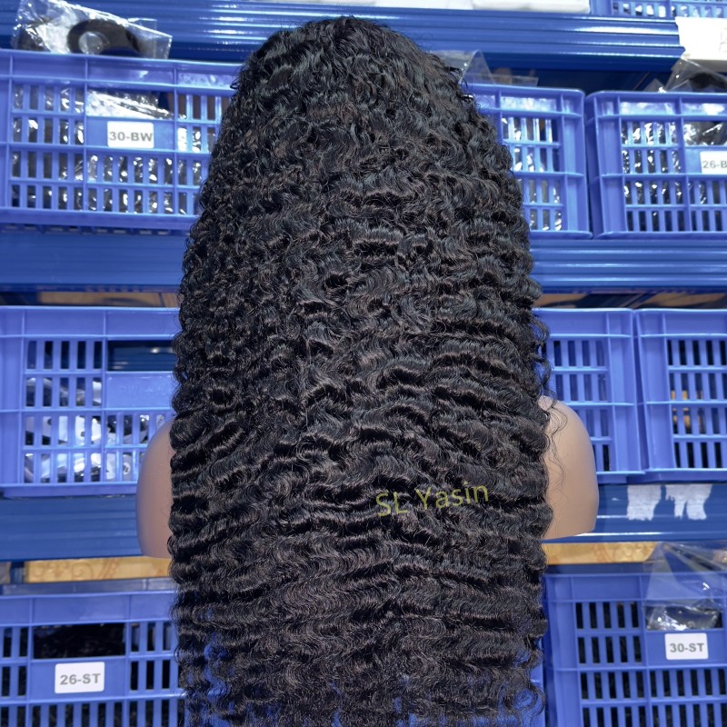 Human Hair Wigs Wholesale - Wholesale Raw Indian Curly 180% 13x4 HD Lace