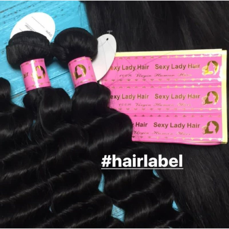 Hang Tags Supplier - Custom Recycled Paper Hangtag Wig Bundle Extensions