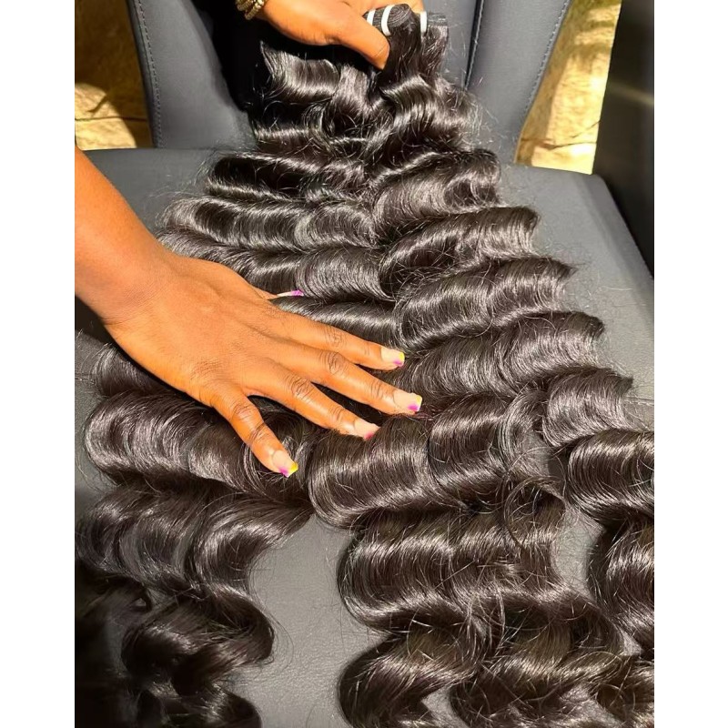 Human Hair Extensions Manufacturer - Virgin Baby Deep Burmese Curly Raw Bundles