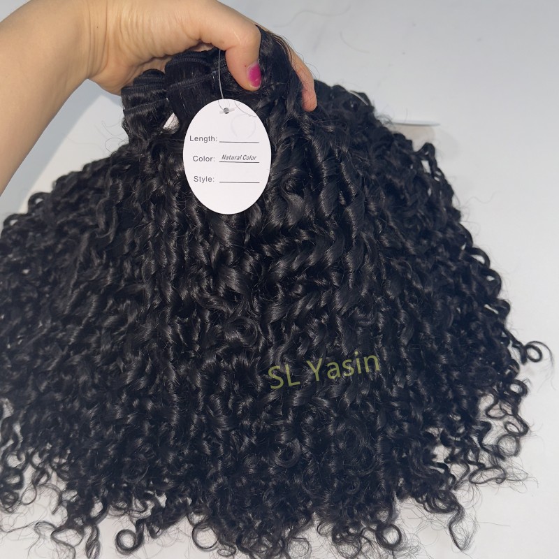 Hair Extensions Factory - Wholesale Straight Bundle Weft Cuticle Aligned Curly