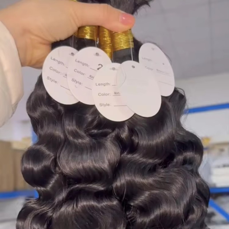 Raw Hair Vendor Supplier - Wholesale Raw Cambodian Deep Wave Braiding Bulk