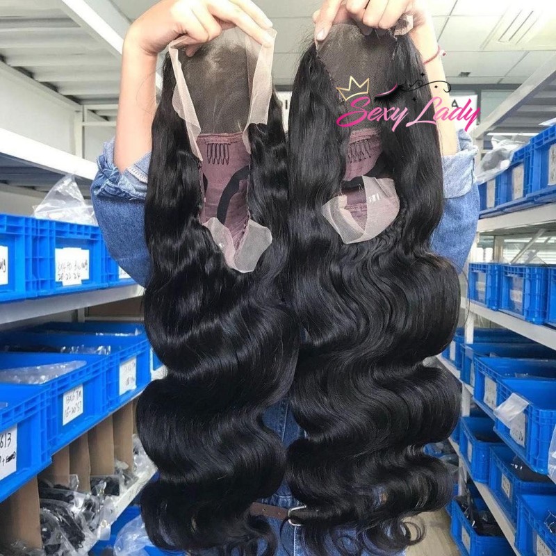 Lace Front Wigs Factory - HD Lace Natural Black 13x4 Pre Plucked Glueless