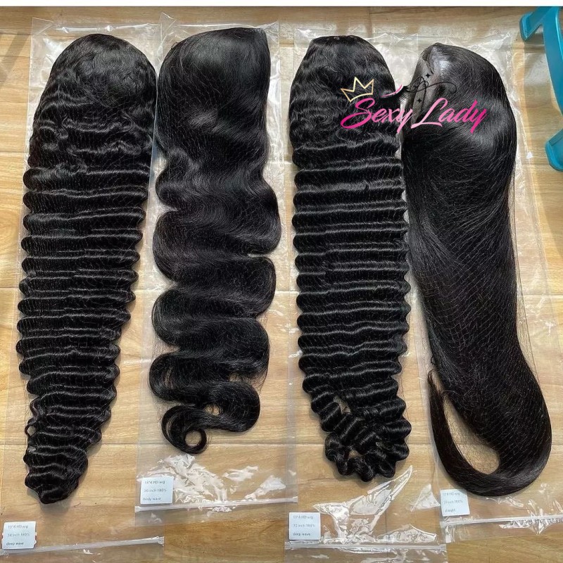 Lace Frontal Wig Factory - Glueless HD Lace Straight Body Deep Wave Burmese