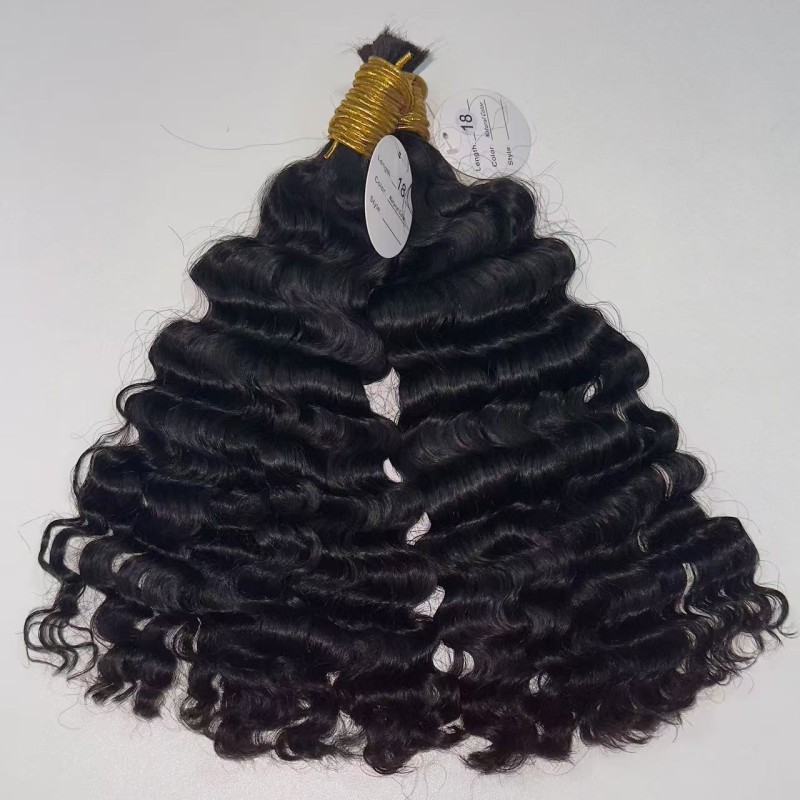 Human Hair Factory - Wholesale Raw Indian Wavy Curly Braiding Cambodian