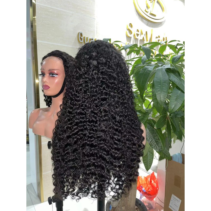 Human Hair Wigs Wholesale - Wholesale HD Glueless Straight Burmese Curly Full