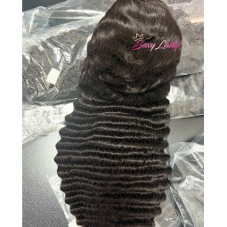 HD Closure Wigs Factory - Wholesale Glueless Deep Wave Full Lace Front Burmese