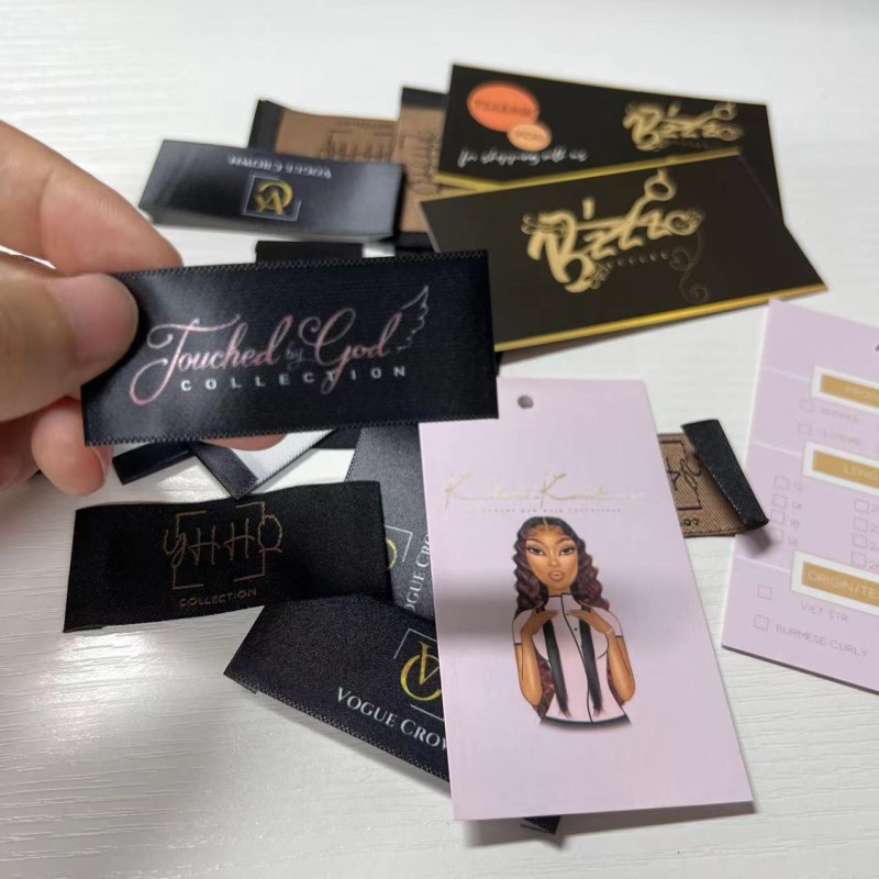 Bundle Tags Factory - Custom Own Logo Hair Bundle Tag Wig Extension Packaging