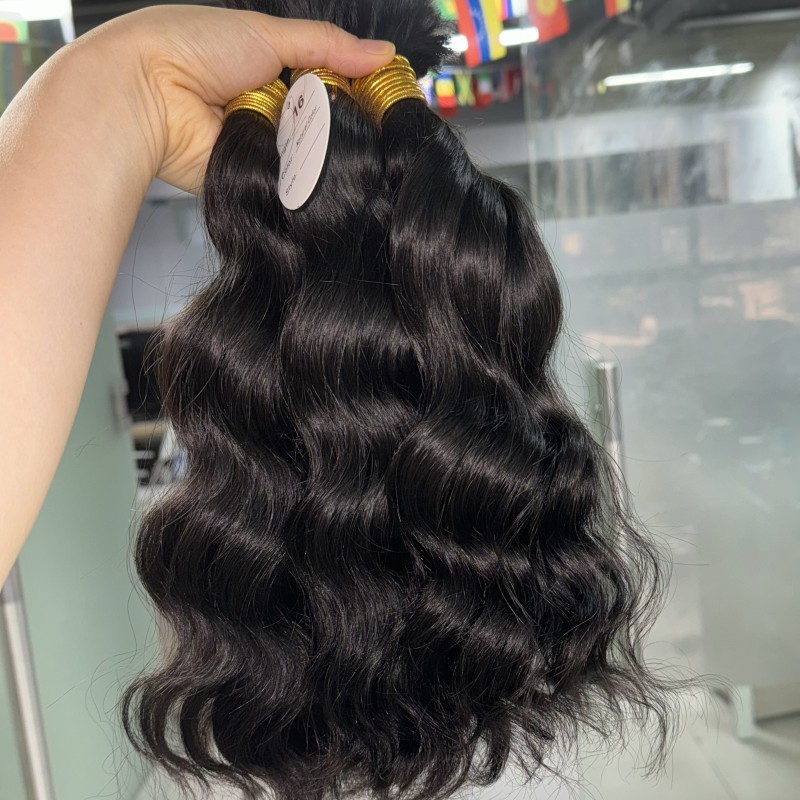 Human Hair Factory - Wholesale Raw Indian Wavy Curly Braiding Cambodian