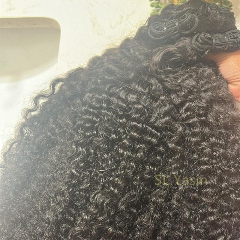 Hair Extensions Factory - Wholesale Straight Bundle Weft Cuticle Aligned Curly