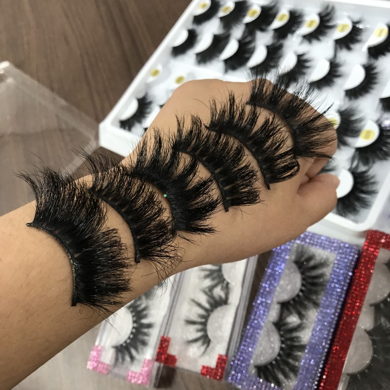 Color Eyelashes Factory - Wholesale Private Label Color Mink 25mm Colorful