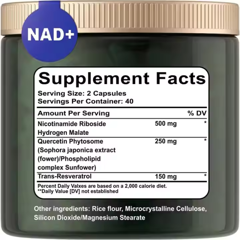 Nicotinamide Riboside Capsules Factory - OEM Liposomal with Resveratrol