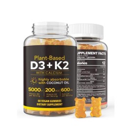 Vitamin D3 K2 Gummies Manufacturer - Private Label Low Sugar Bone Support