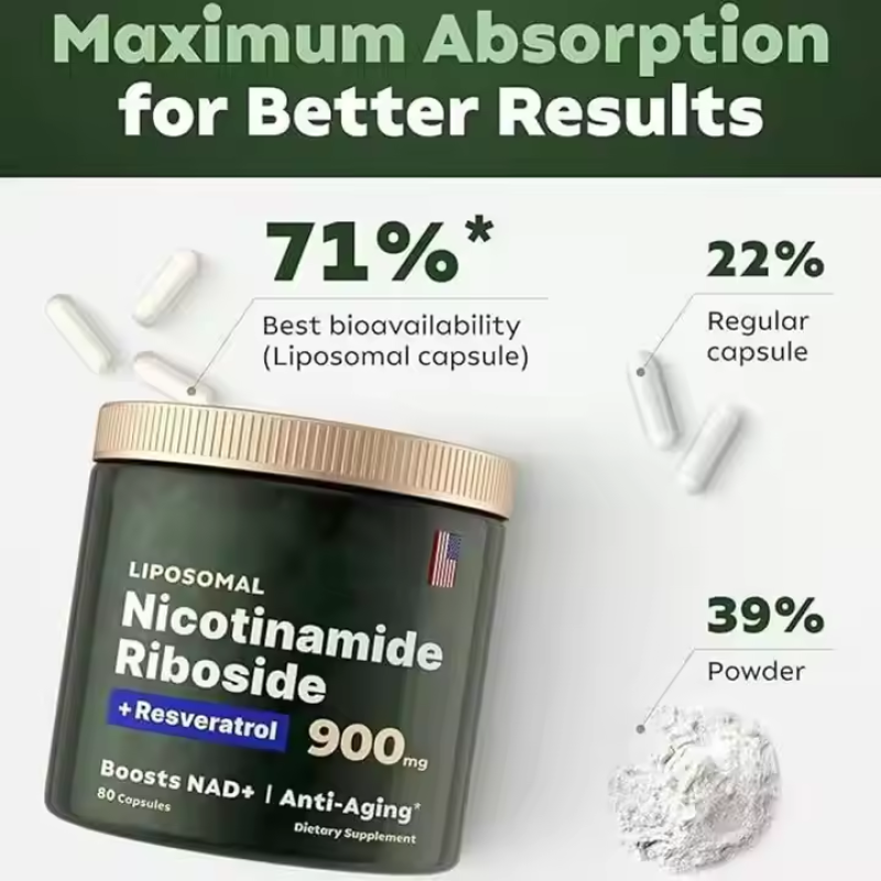 Nicotinamide Riboside Capsules Factory - OEM Liposomal with Resveratrol