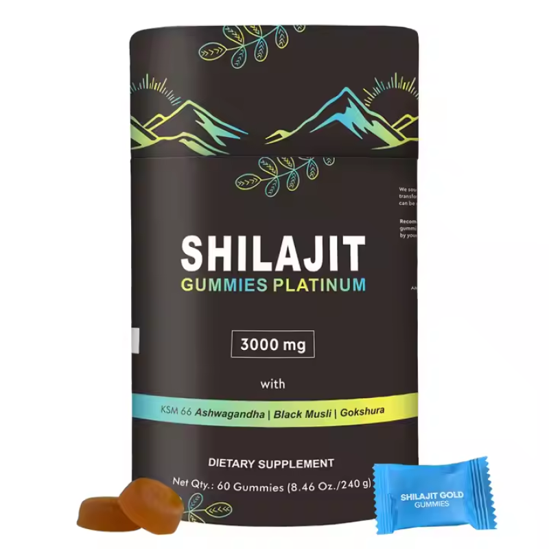 Shilajit Gummies Factory - Himalayan Resin Tribulus Ashwagandha Gummies