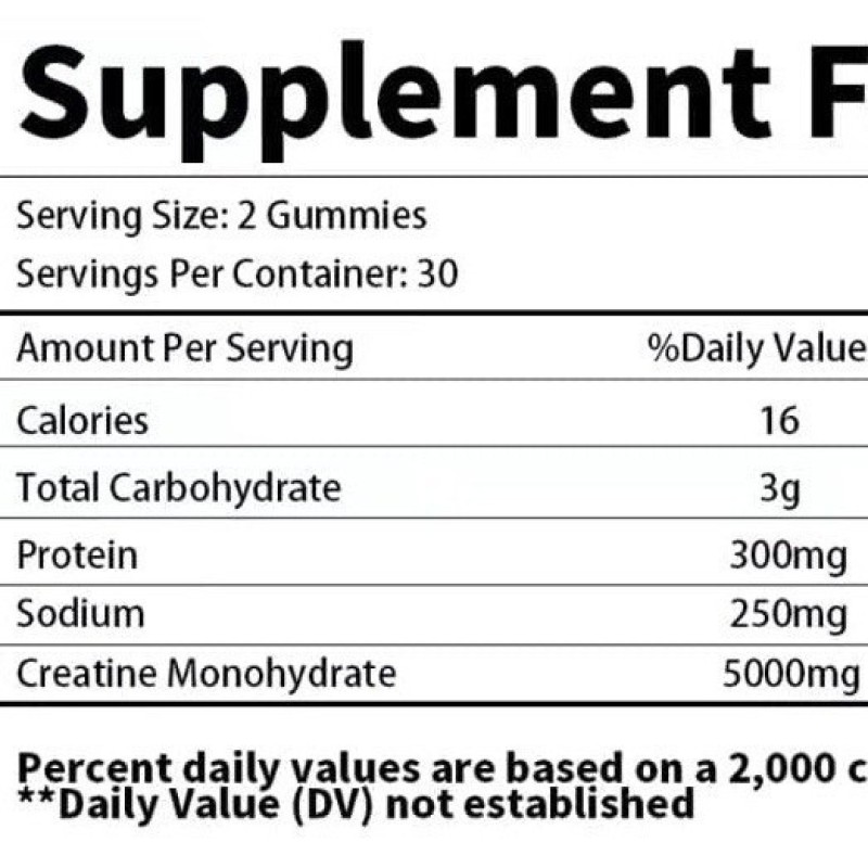 Creatine Gummies Manufacturer - OEM Creatine Monohydrate Workout Energy