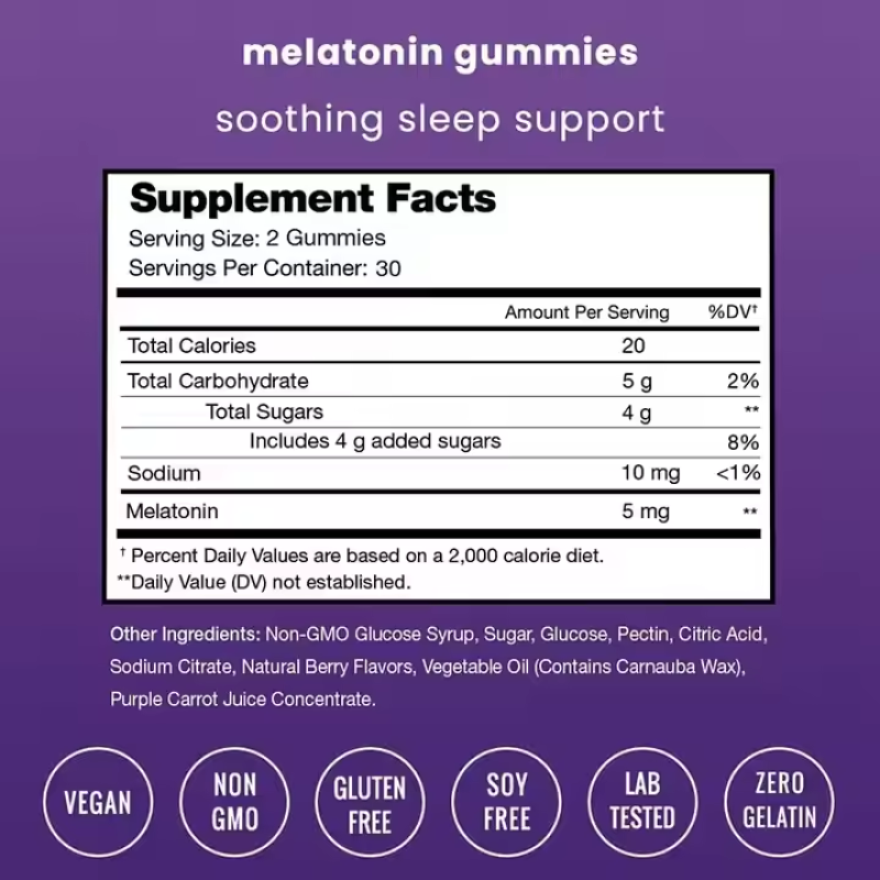 Melatonin Gummies Supplier - Sleep Aid Gummy for Fall Asleep Faster