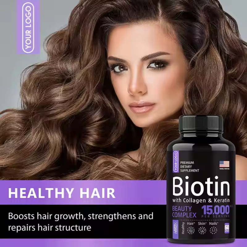 Biotin Capsules Manufacturer - Private Label Keratin Collagen Pills