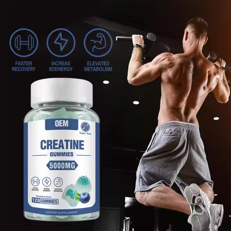 Liquid Filled Creatine Gummies Supplier - Sugar-Free 5000mg Energy Gummy