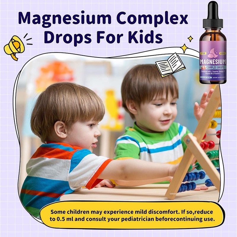 Kids Magnesium Drops Manufacturer - Magnesium Glycinate L-theanine Liquid