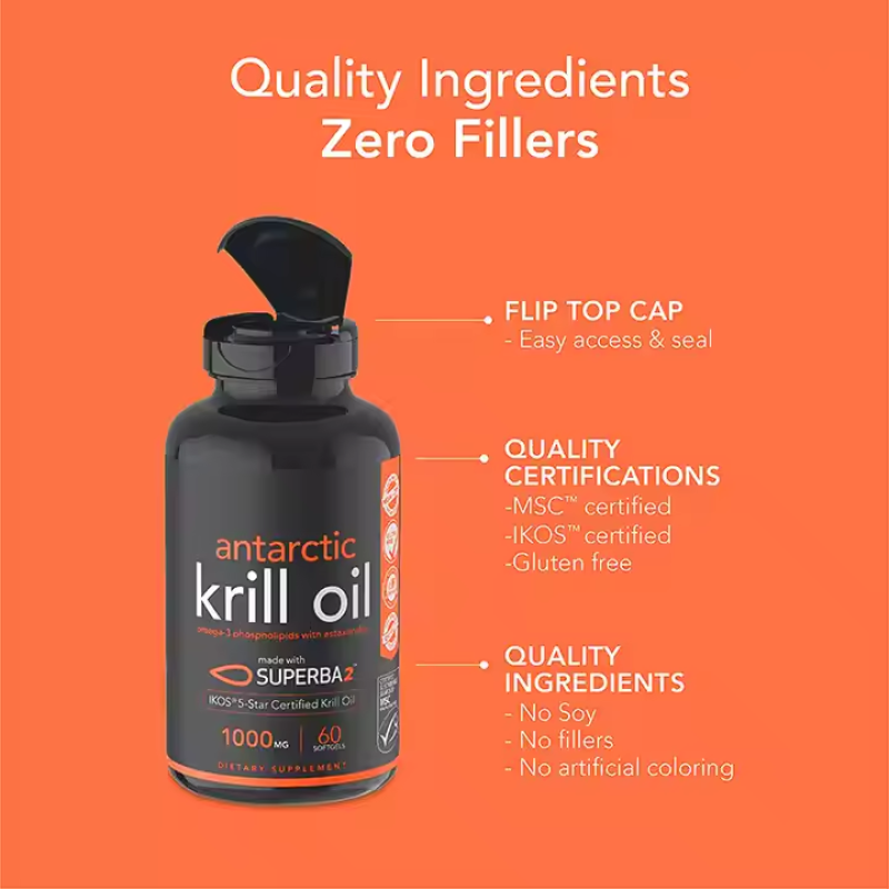 Krill Oil Softgel Supplier - Effective Omega 3 Health Supplement