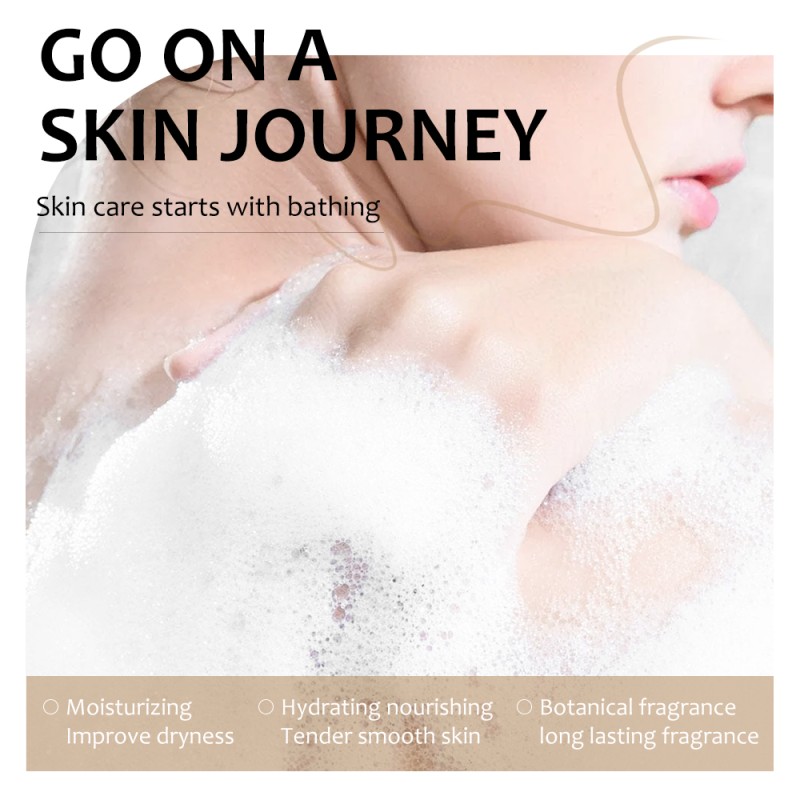 Bodywash Manufacturer - 320ml Natural Organic Vitamin C Rose Milk Herbal Shower