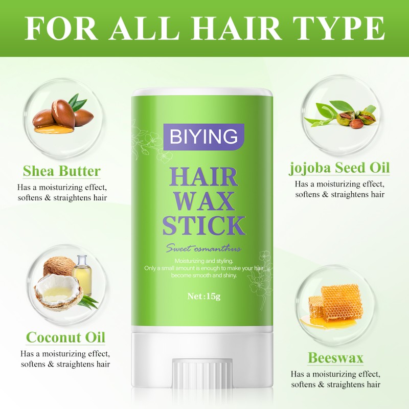 Mini Hair Wax Stick Supplier - Custom Strong Hold Edge Control Broken Hair Finish