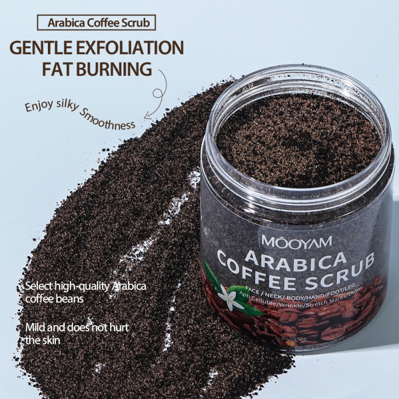 Body Scrub Manufacturer - Gentle Exfoliating Coffee Bath Salt Dead Skin Removal