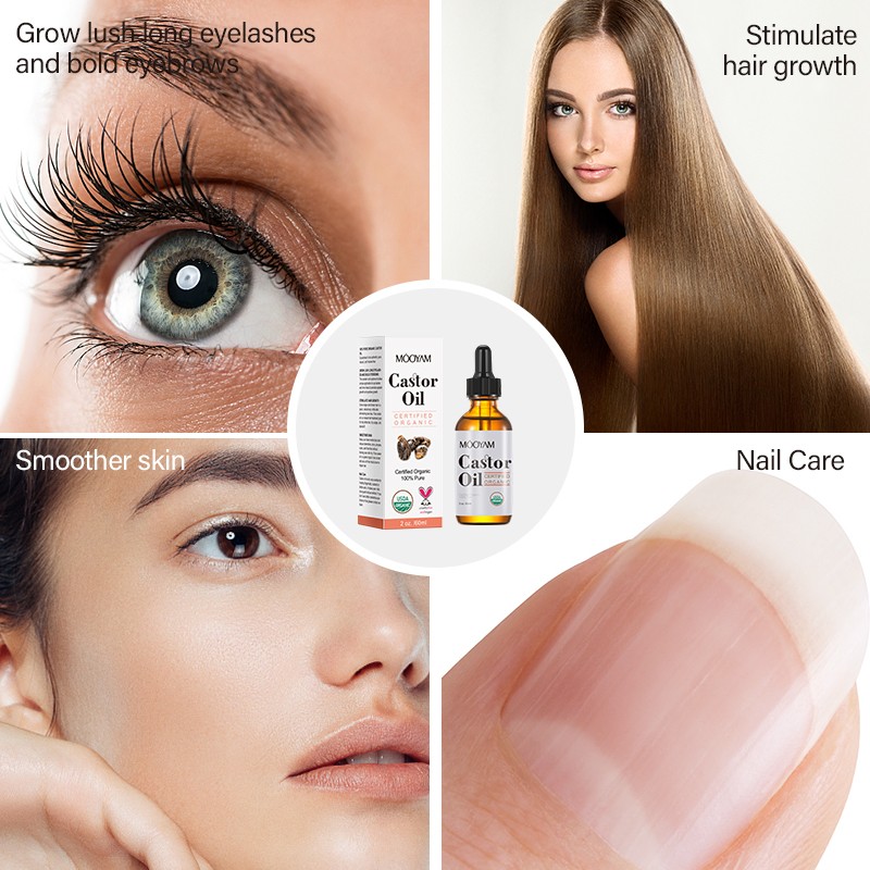 Castor Oil Supplier - MOOYAM 60ml Organic Private Label Vegan Keratin Eyelash