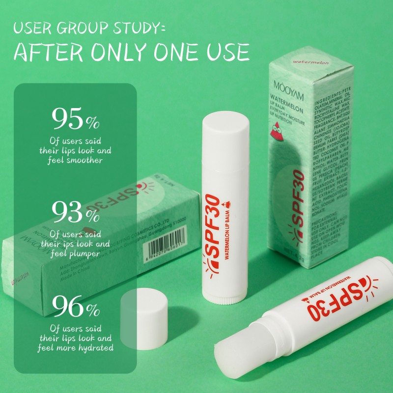 Lip Balm Factory - Watermelon Herbal SPF 30 Moisturizing Waterproof Lip Gloss