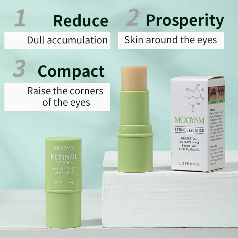 Eye Cream Stick Supplier - Vegan Collagen Retinol Anti-Wrinkles Dark Circles Puffiness