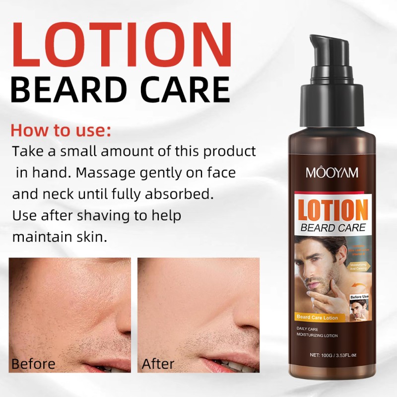 Beard Lotion Supplier - Private Label 100g Moisturizing Cream Wax Skin After Shaving