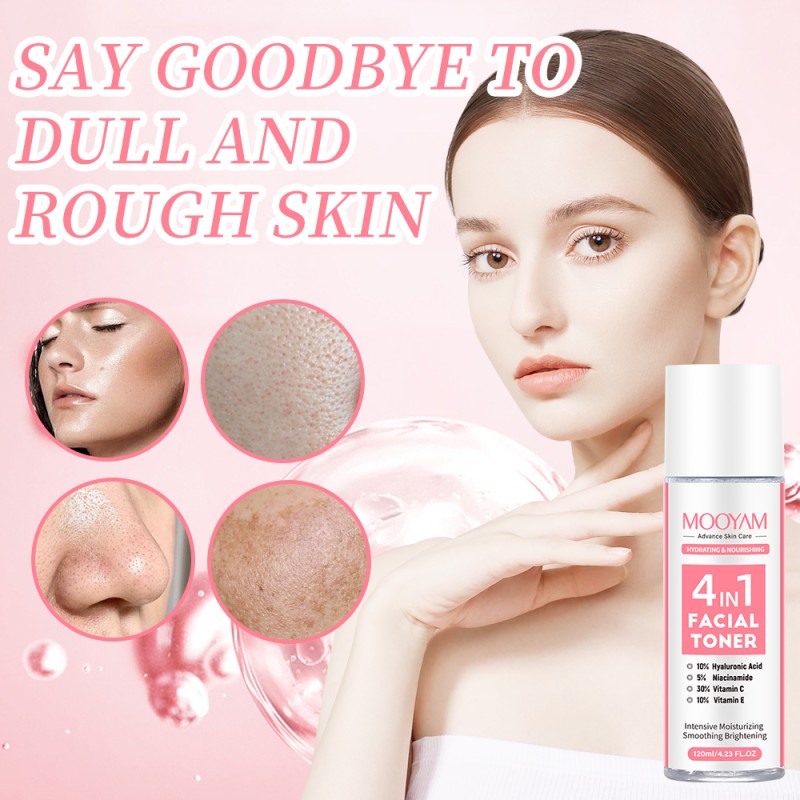 Facial Toner Supplier - MOOYAM 120ml Organic Herbal Hyaluronic Acid Niacinamide VC