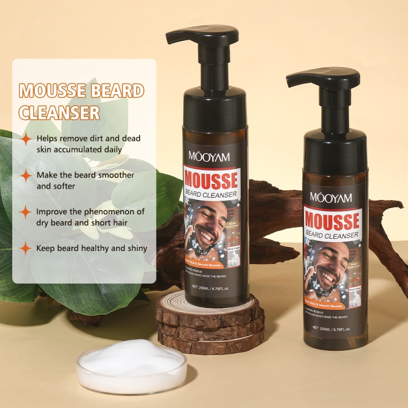 Shaving Foam Factory - Private Label MOOYAM 200ml Gentle Beard Natural Moisturizing