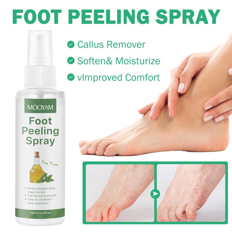 Foot Care Spray Manufacturer - Private Label Organic Herbal Tea Tree Vegan Exfoliating