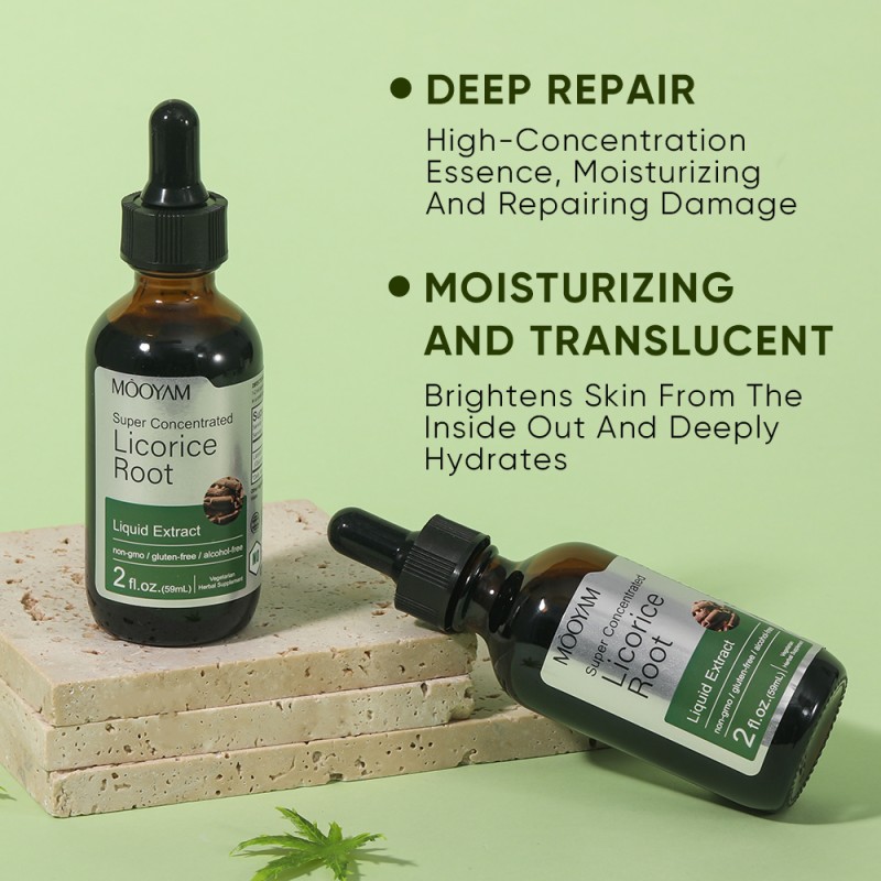 Face Serum Manufacturer - 100% Herbal Licorice Root Vitamin C Hyaluronic Acid Anti-Wrinkle