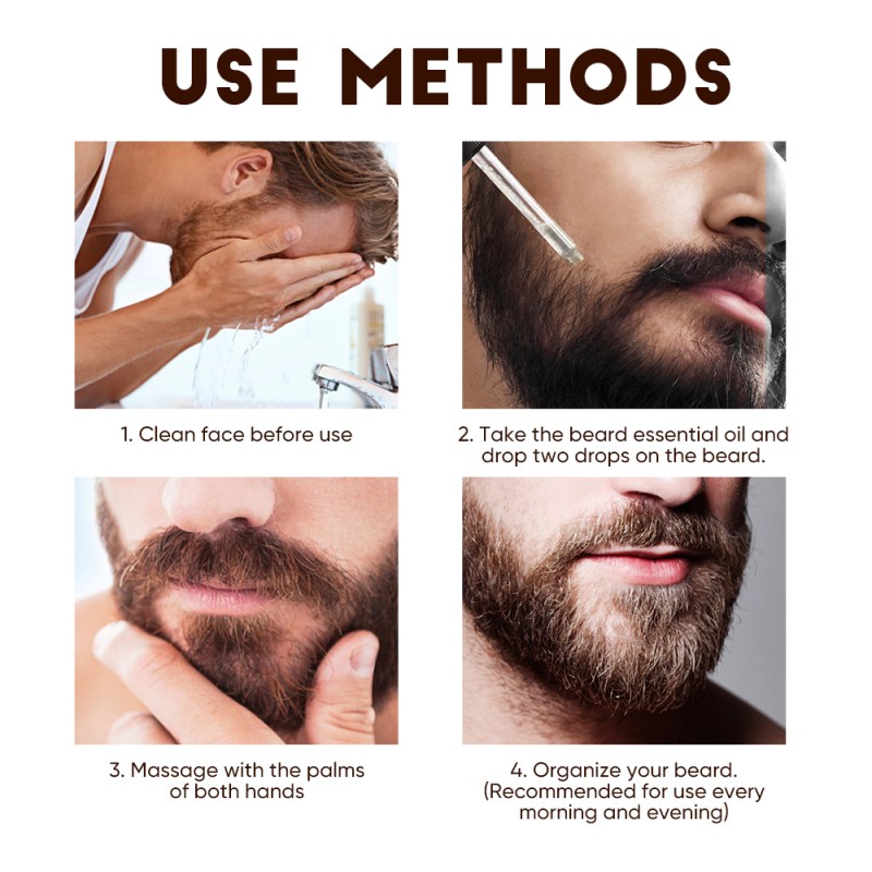 Beard Oil Manufacturer - Private Label 30ml Organic Essential Oil Moisturizing Gel