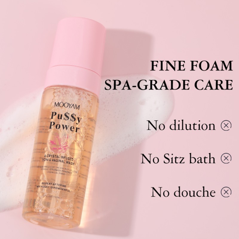 Feminine Wash Manufacturer - Private Label 150ML Natural Yoni Foam Herbal Detox